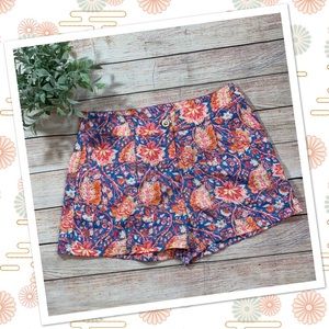I.Madeline Summery Pastel Colored Floral Shorts